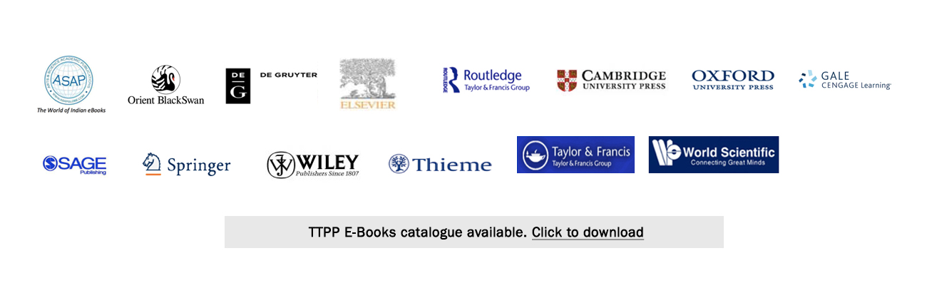 Electronic resource publishers including ASAP, Elsevier, Routledge, Cambridge, Oxford, Springer and Wiley