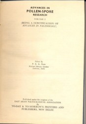 Cover of Advances in Pollen Spore Research Vol. I