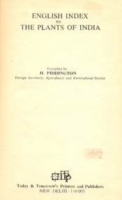 Cover of English Index to the Plants to India