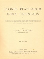 Cover of Icones Plantrum Indiae Orientalis